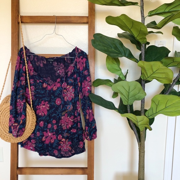 Lucky Brand Tops - Lucky brand boho paisley long sleeve